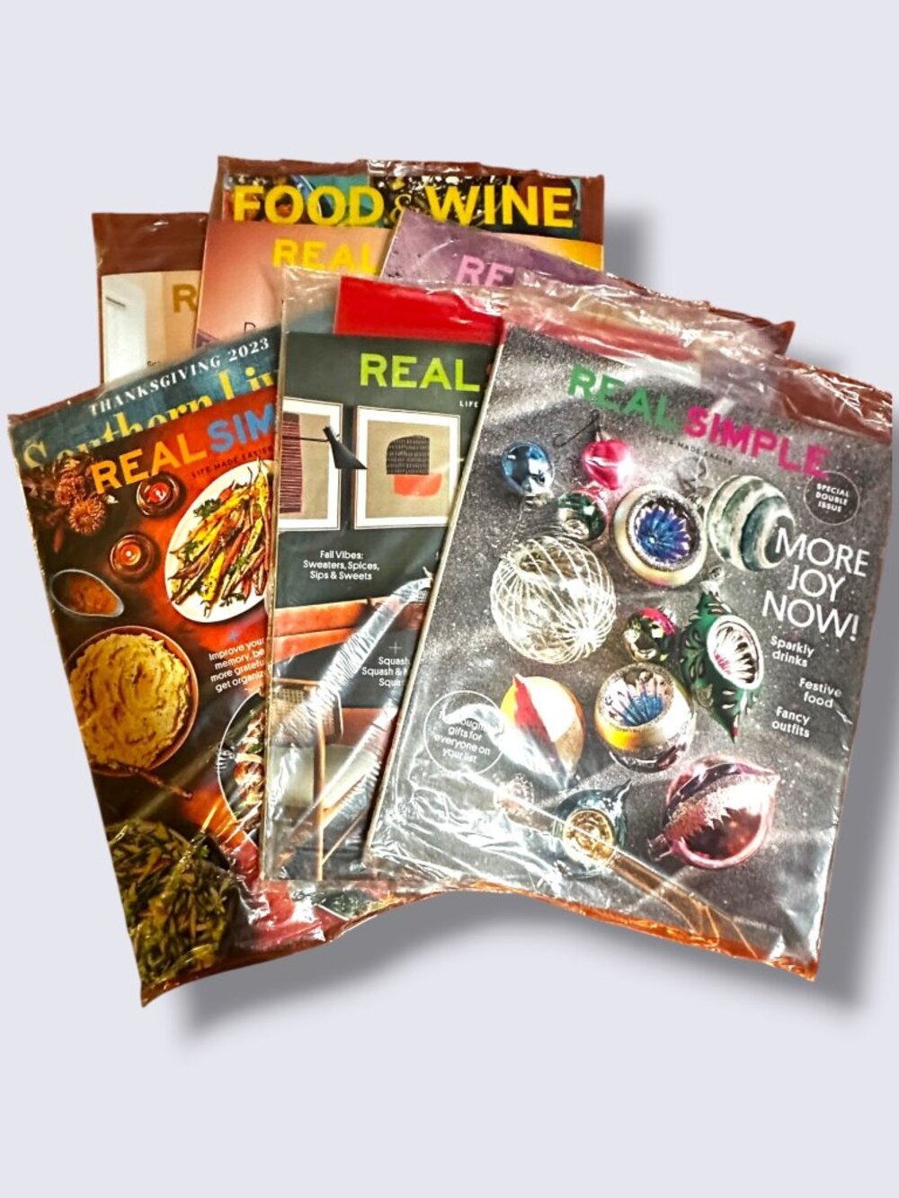 Real Simple Magazine Lot July-December 2023 Issues Home & Lifestyle Ideas